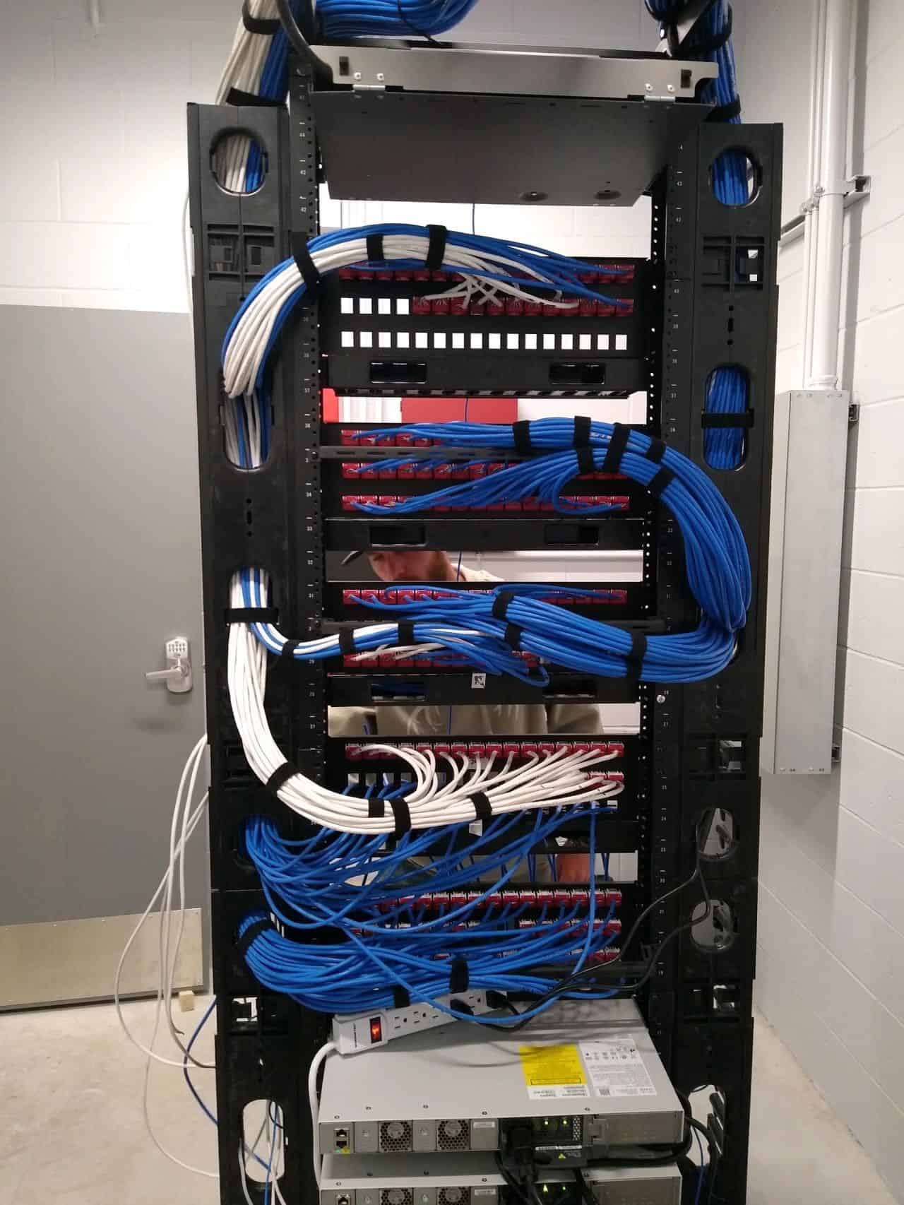 the work of a structured cabling specialist